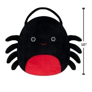 NWT Squishmallows Halloween Treat Pail Plush - Bella the Spider 2023